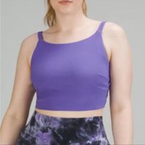 NWT Lululemon Ribbed Twist Back Yoga Bra in Charged Indigo Size 8